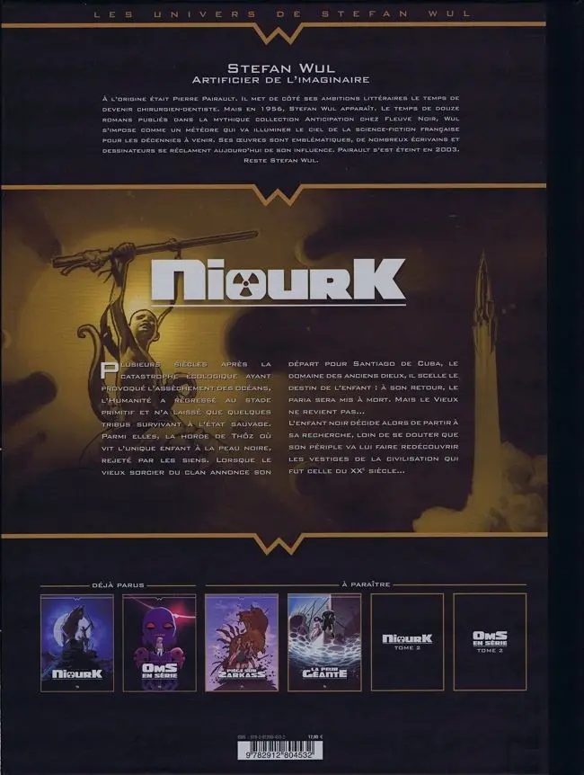 Verso de l'album NiourK Tome 1 L'Enfant noir