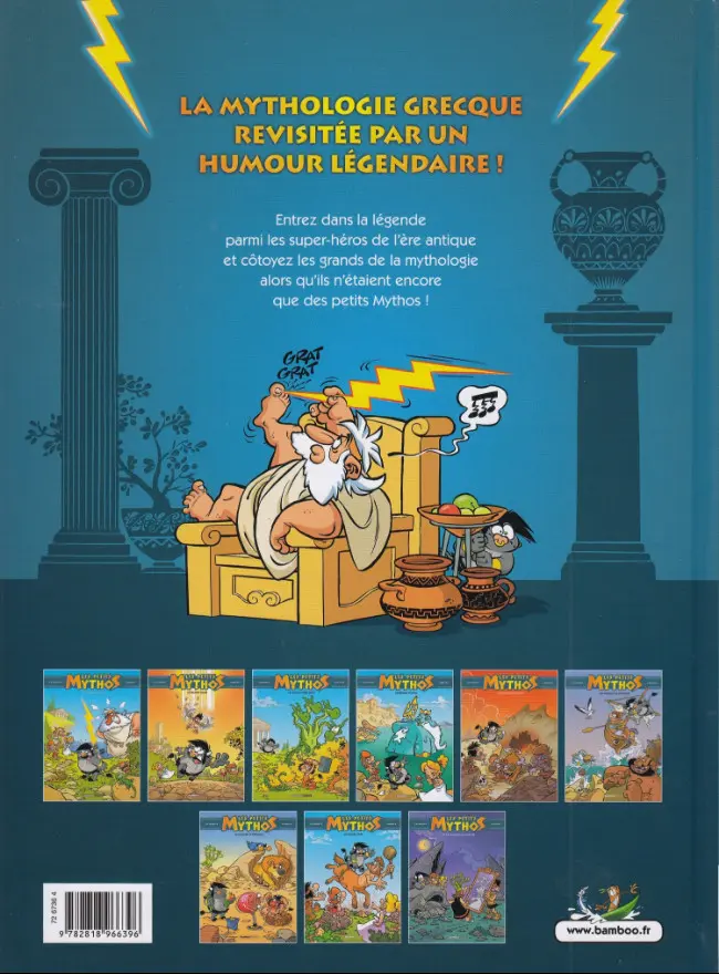 Verso de l'album Les Petits Mythos Tome 7 Les raclées d'Héraclès