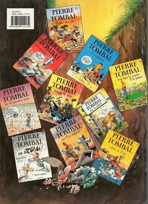 Verso de l'album Pierre Tombal Tome 2 Histoires d'os