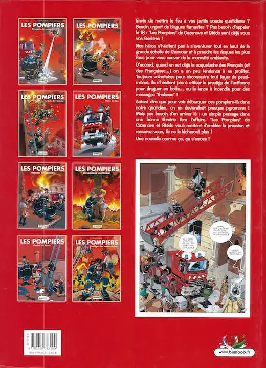 Verso de l'album Les Pompiers Tome 6 Un homme et une flamme