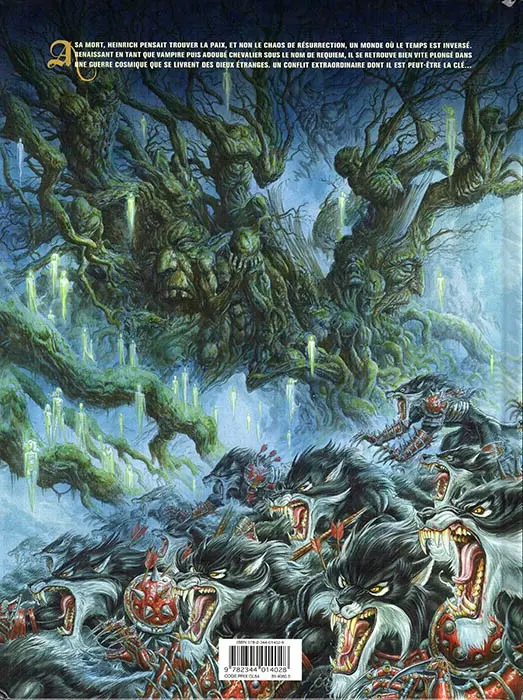 Verso de l'album Requiem Chevalier Vampire Tome 4 Le bal des vampires