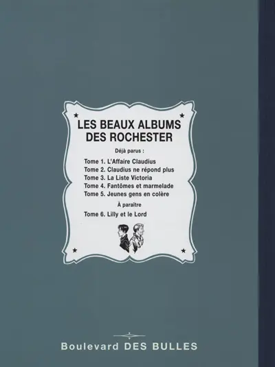 Verso de l'album Les Rochester Tome 5 Jeunes gens en colère