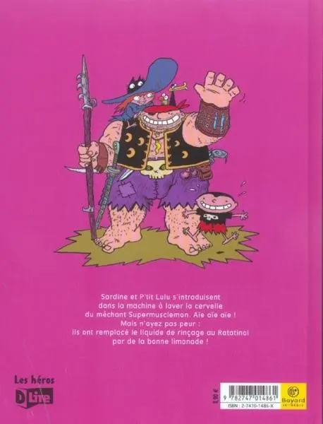 Verso de l'album Sardine de l'espace Tome 3 La machine à laver la cervelle