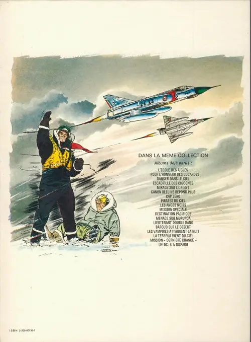 Verso de l'album Tanguy et Laverdure Tome 4 Escadrille des cigognes