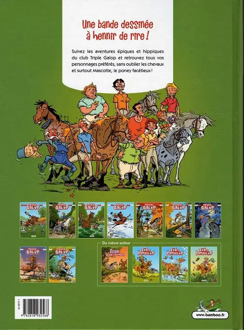 Verso de l'album Triple galop Tome 3