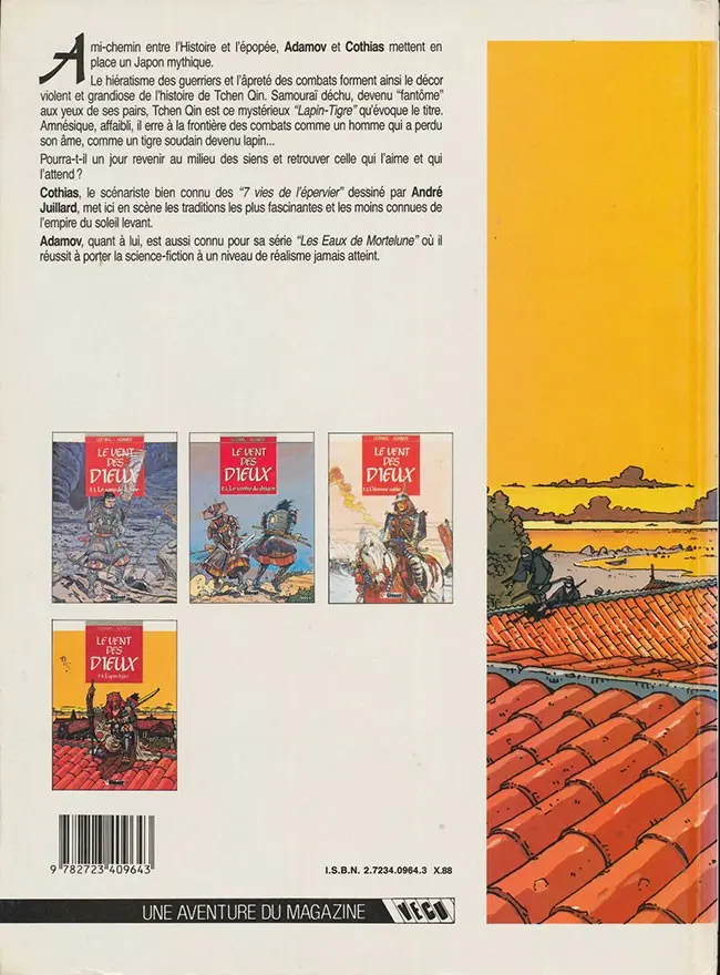 Verso de l'album Le Vent des Dieux Tome 4 Lapin-tigre