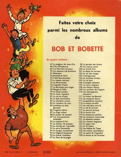 Verso de l'album Bob et Bobette Tome 130 Les mange-pierres