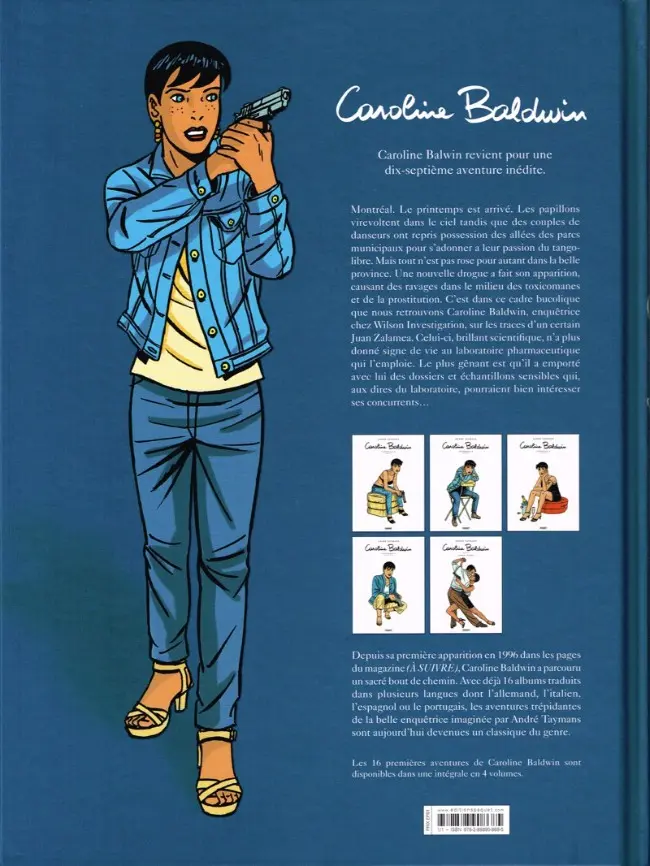 Verso de l'album Caroline Baldwin Tome 17 Narco-Tango