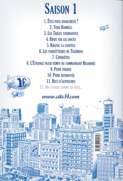Verso de l'album Cité 14 Saison 1 Tome 11 Becs d'autruches