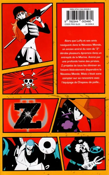 Verso de l'album One Piece Film 1