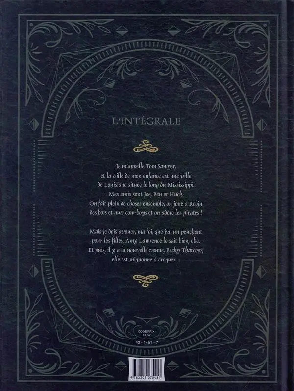 Verso de l'album Les Aventures de Tom Sawyer