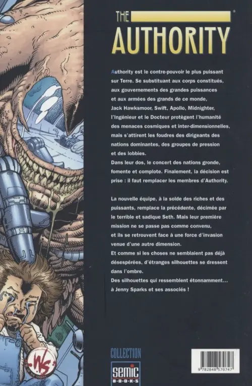 Verso de l'album The Authority N° 4