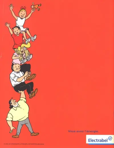 Verso de l'album Bob et Bobette (Publicitaire) Les fripons énergiques
