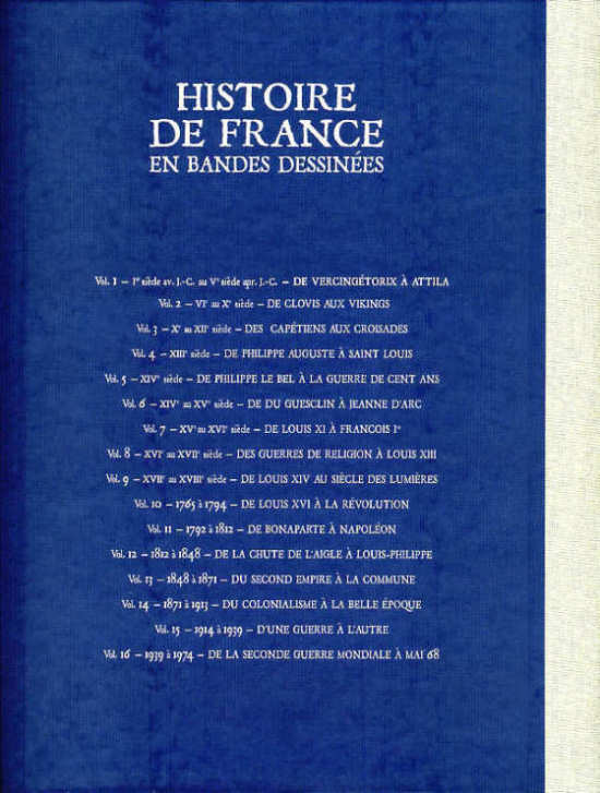 Verso de l'album Histoire de France en Bandes Dessinées Tome 13 Du Second Empire à la Commune