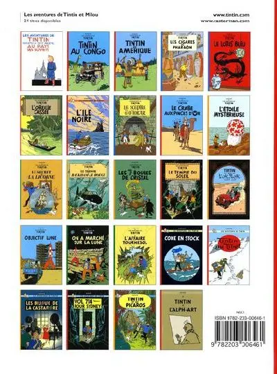 Verso de l'album Tintin Tome 14 Le temple du soleil