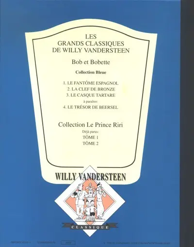 Verso de l'album Bob et Bobette Tome 3 Le casque tartare