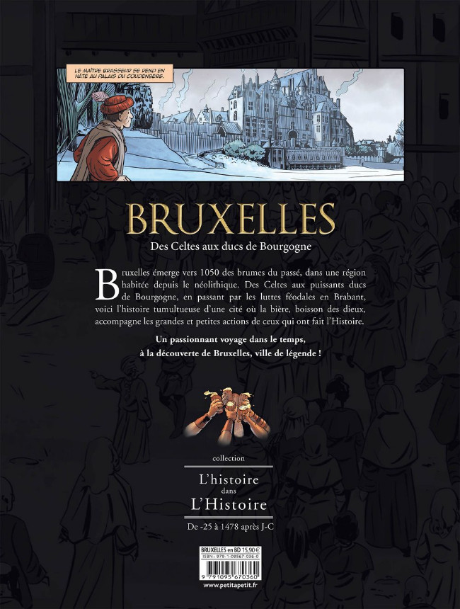 Verso de l'album Bruxelles Tome 1 Des Celtes aux Ducs de Bourgogne