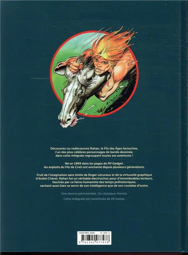 Verso de l'album Rahan Fils des âges farouches Tome 15