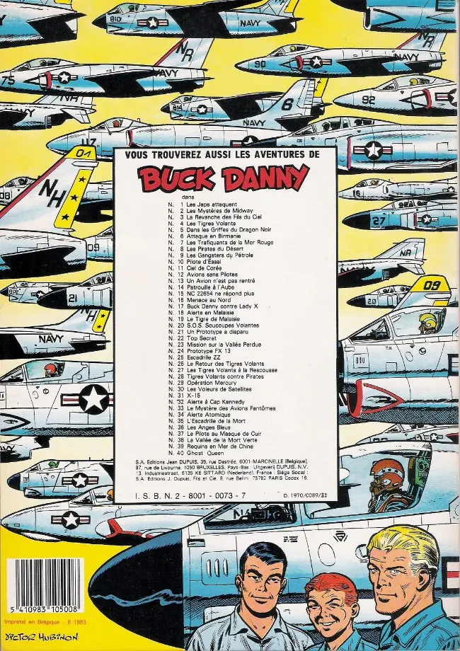 Verso de l'album Buck Danny Tome 36 Les Anges Bleus