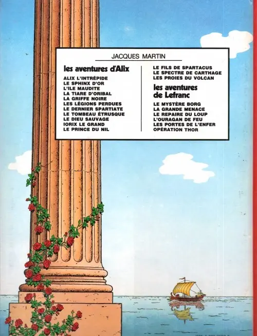 Verso de l'album Alix Tome 12 Le fils de Spartacus