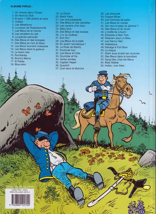 Verso de l'album Les Tuniques Bleues Tome 40 Les hommes de paille