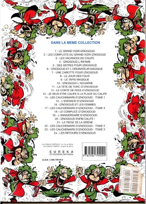 Verso de l'album Iznogoud Tome 13 Je veux être calife à la place du calife
