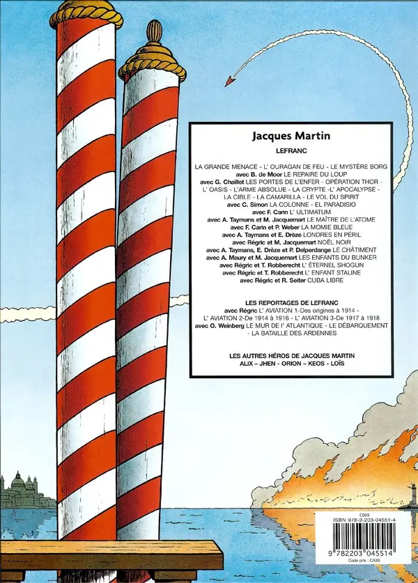 Verso de l'album Lefranc Tome 24 L'enfant Staline