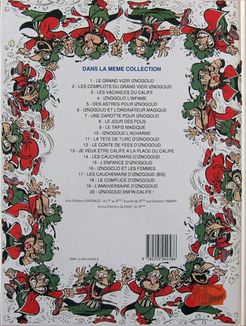 Verso de l'album Iznogoud Tome 4 Iznogoud l'infâme