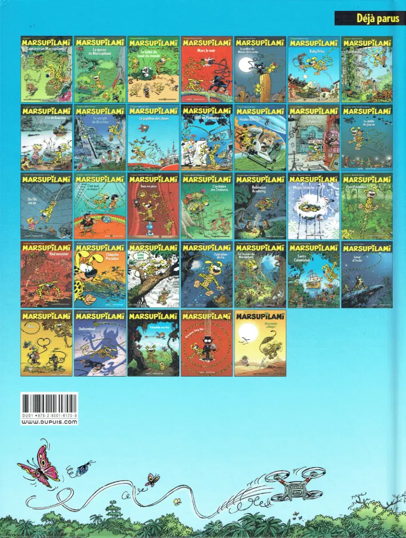 Verso de l'album Marsupilami Tome 28 Biba