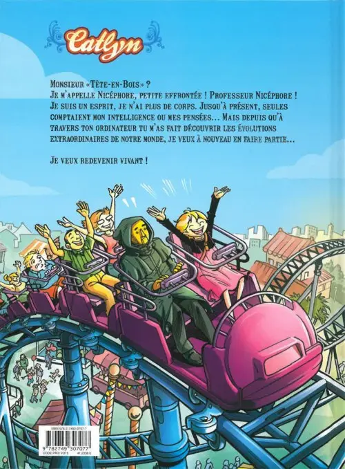 Verso de l'album Catlyn Tome 2 L'Étrange monsieur Tête-en-bois