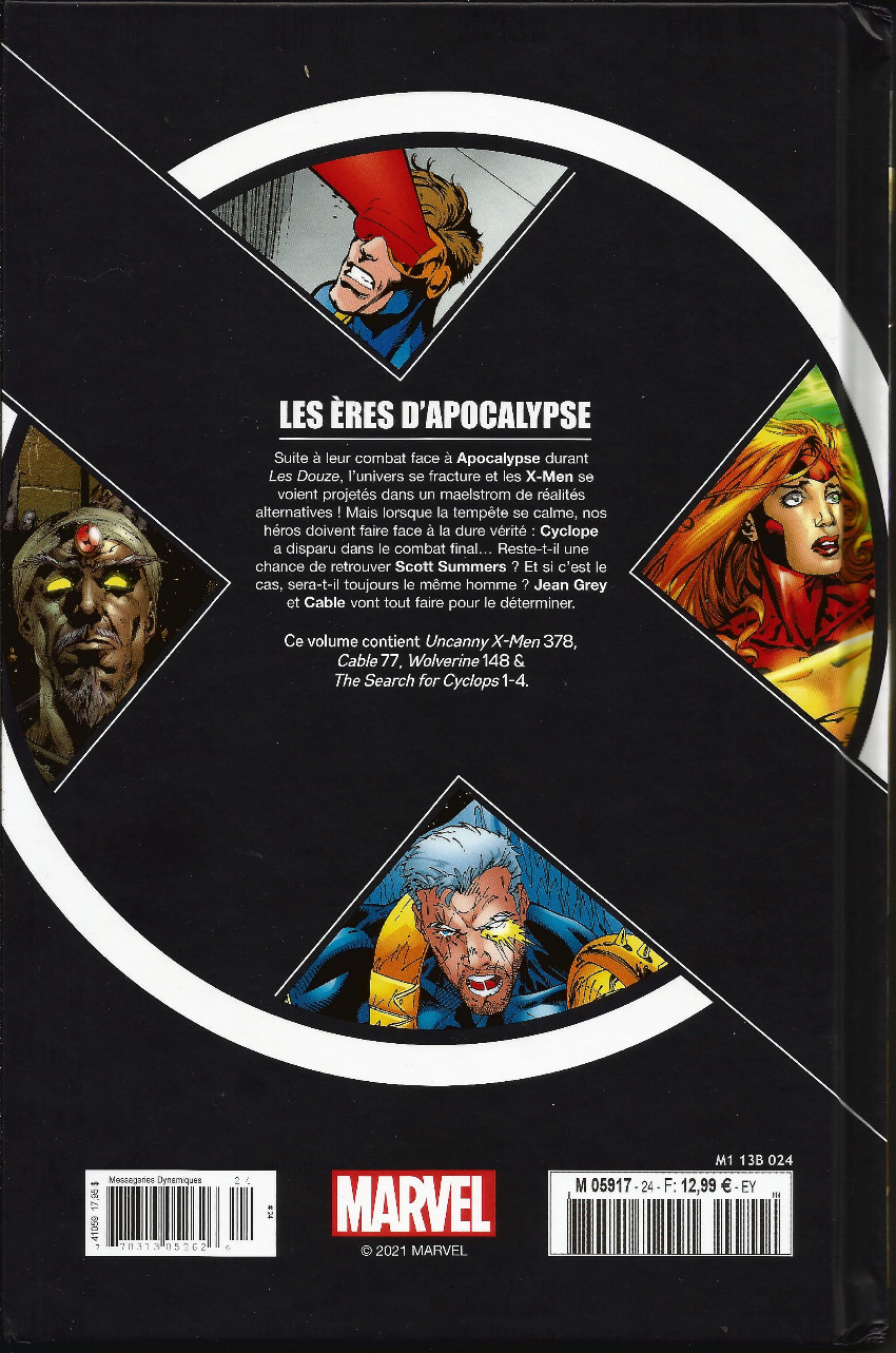 Verso de l'album X-Men - La Collection Mutante Tome 24 Les ères d'Apocalypse