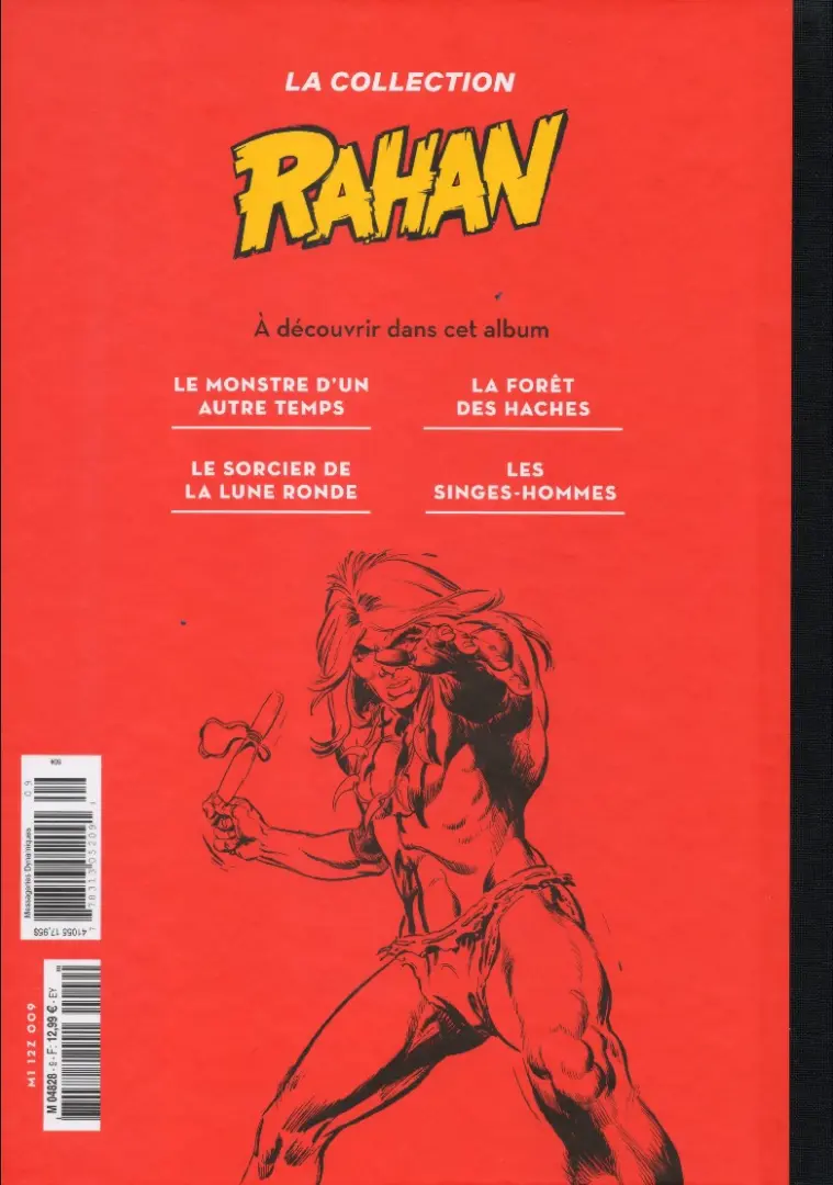 Verso de l'album Rahan La Collection (Hachette) Tome 9