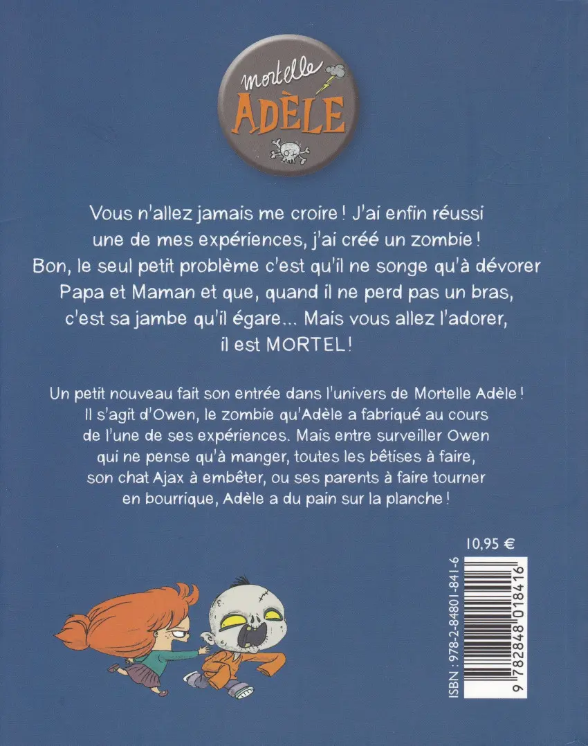 Verso de l'album Mortelle Adèle Tome 6 Un talent monstre !