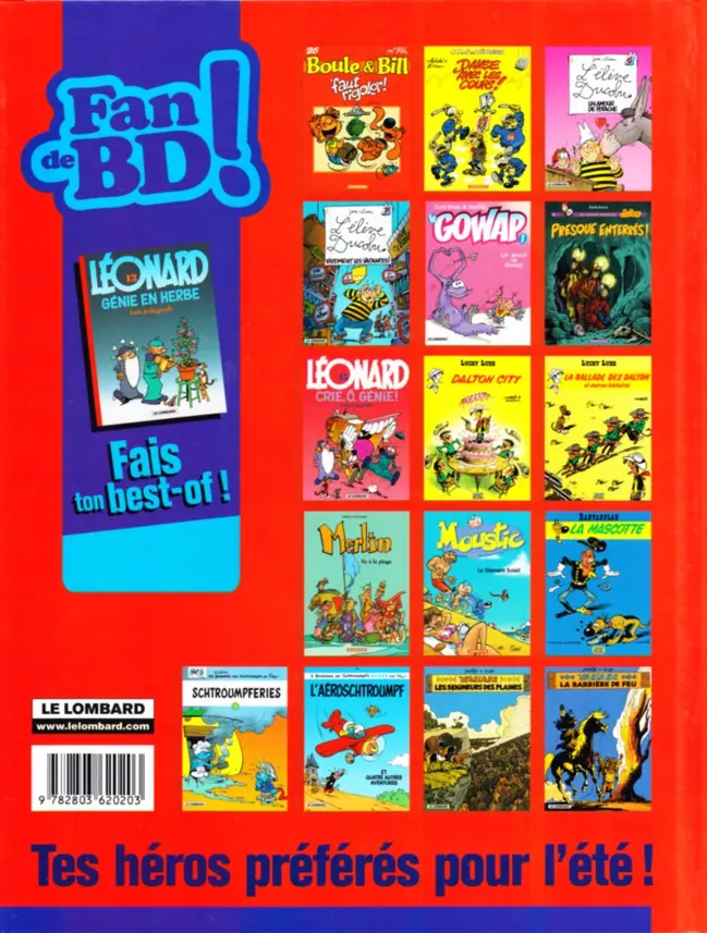 Verso de l'album Léonard Tome 13 Génie en herbe