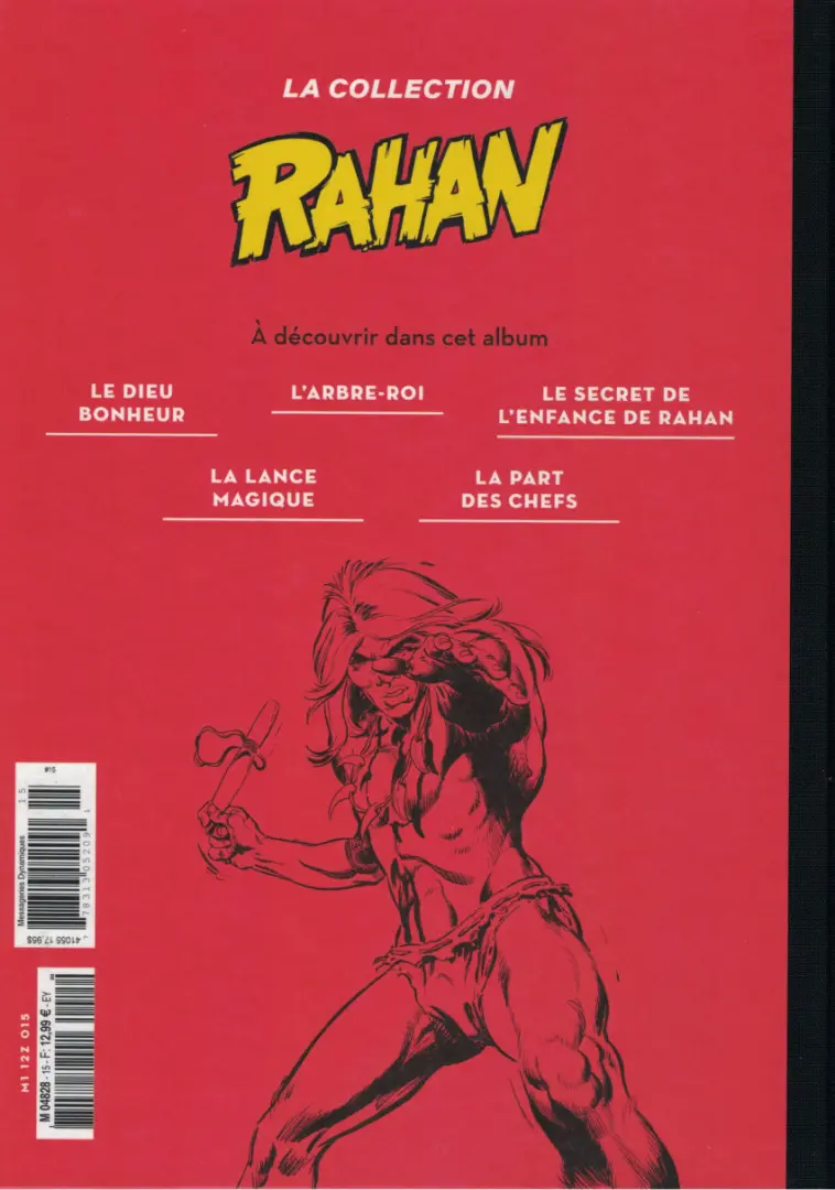 Verso de l'album Rahan La Collection (Hachette) Tome 15