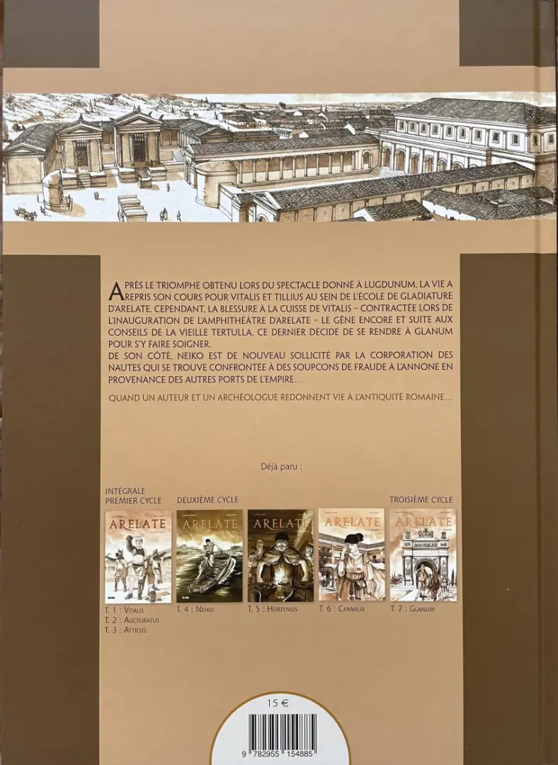 Verso de l'album Arelate Tome 7 Glanum