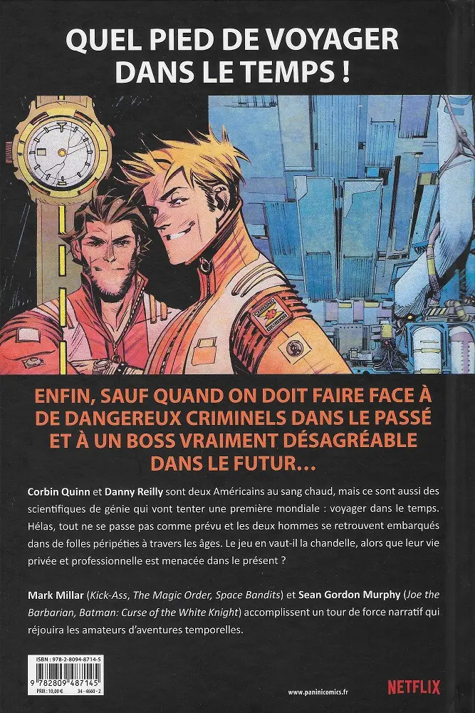 Verso de l'album Chrononauts Vol. 1