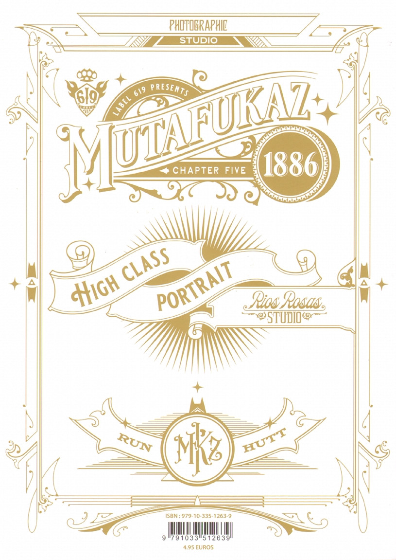 Verso de l'album Mutafukaz 1886 Chapter Five