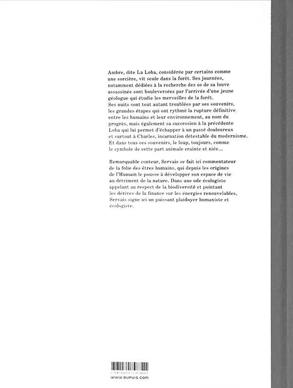 Verso de l'album Le loup m'a dit