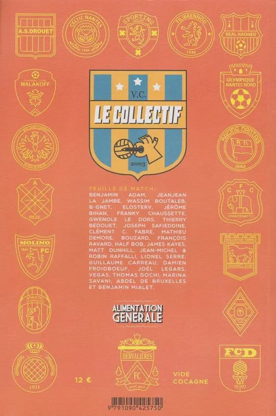 Verso de l'album Le collectif