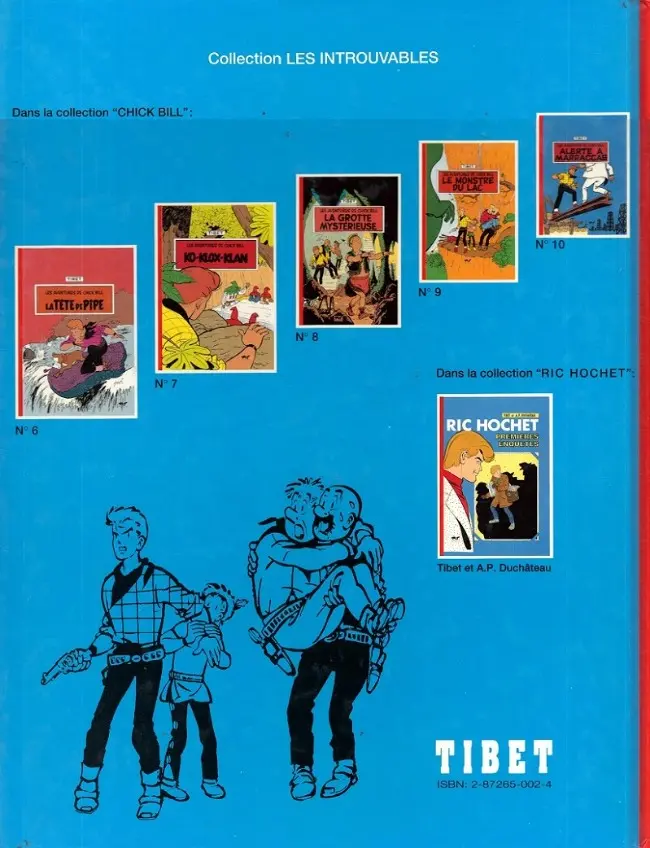 Verso de l'album Chick Bill Tome 1 La Tête de Pipe