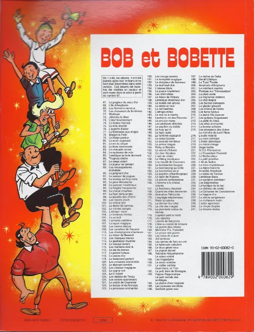 Verso de l'album Bob et Bobette Tome 98 Le paradis des chiens