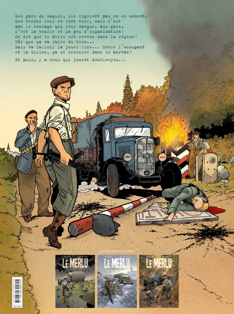 Verso de l'album Le merlu Tome 3 Les Routes de la victoire