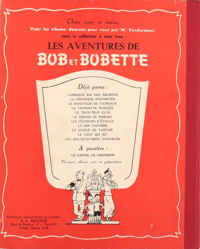 Verso de l'album Les Aventures de Bob et Bobette Tome 12 Les mousquetaires endiablés
