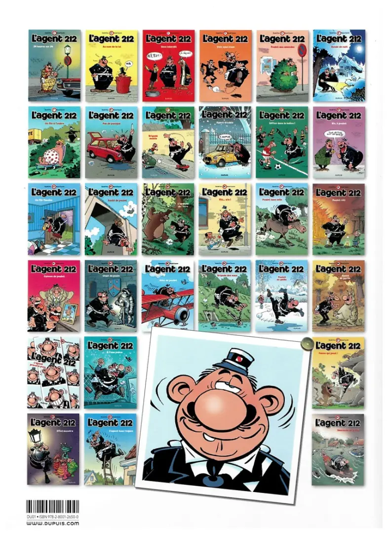 Verso de l'album L'Agent 212 Tome 20 Chair de poule