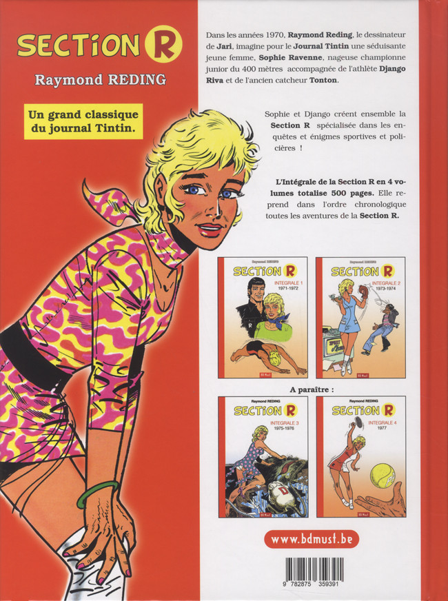 Verso de l'album Section R 1971 - 1972