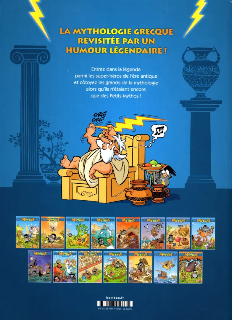 Verso de l'album Les Petits Mythos Tome 7 Les raclées d'Héraclès