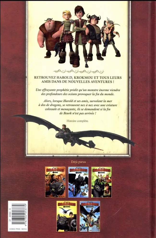 Verso de l'album Dragons Tome 5 La légende de Ragnarök