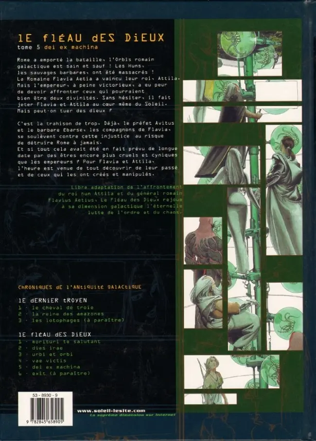 Verso de l'album Le Fléau des dieux Tome 5 Dei ex machina