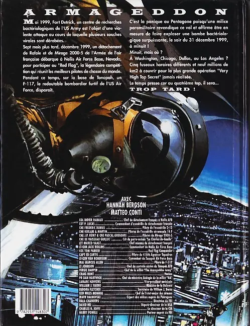 Verso de l'album Fox One Tome 1 Armageddon